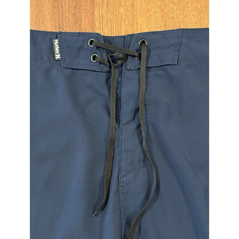 Hurley Men Shorts 38 Blue Swimwear Phantom Board Shorts Logo 10